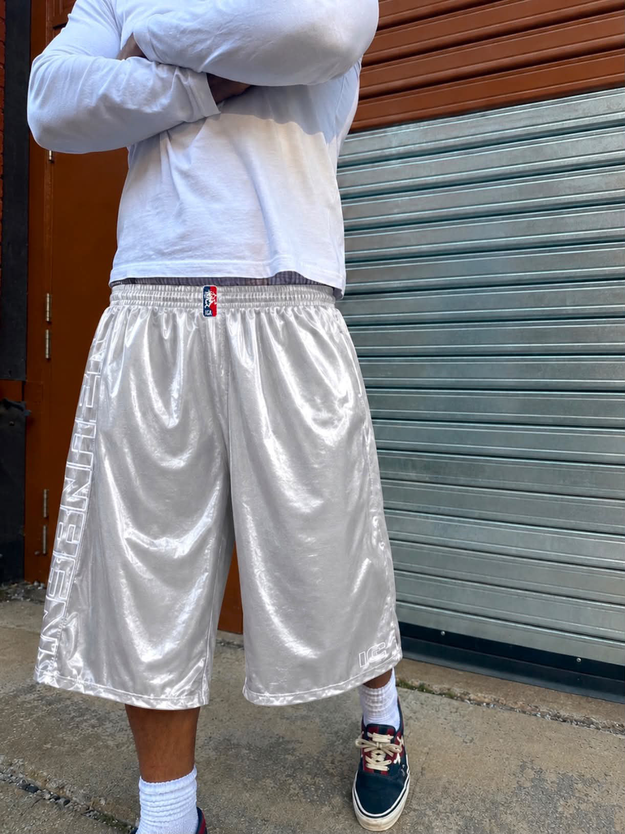 2000's Hoop Shorts (Silver)