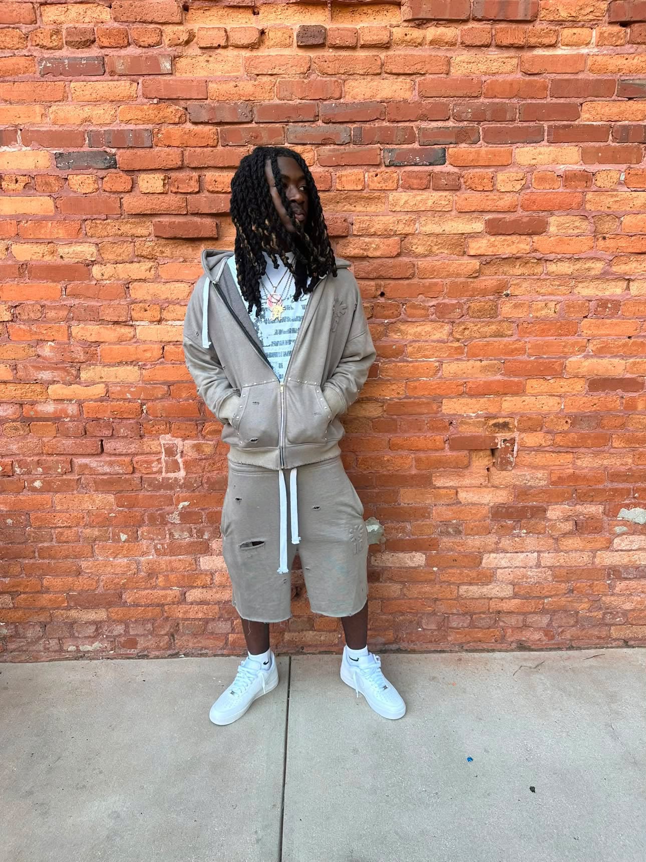 Clay Grey Zip Up