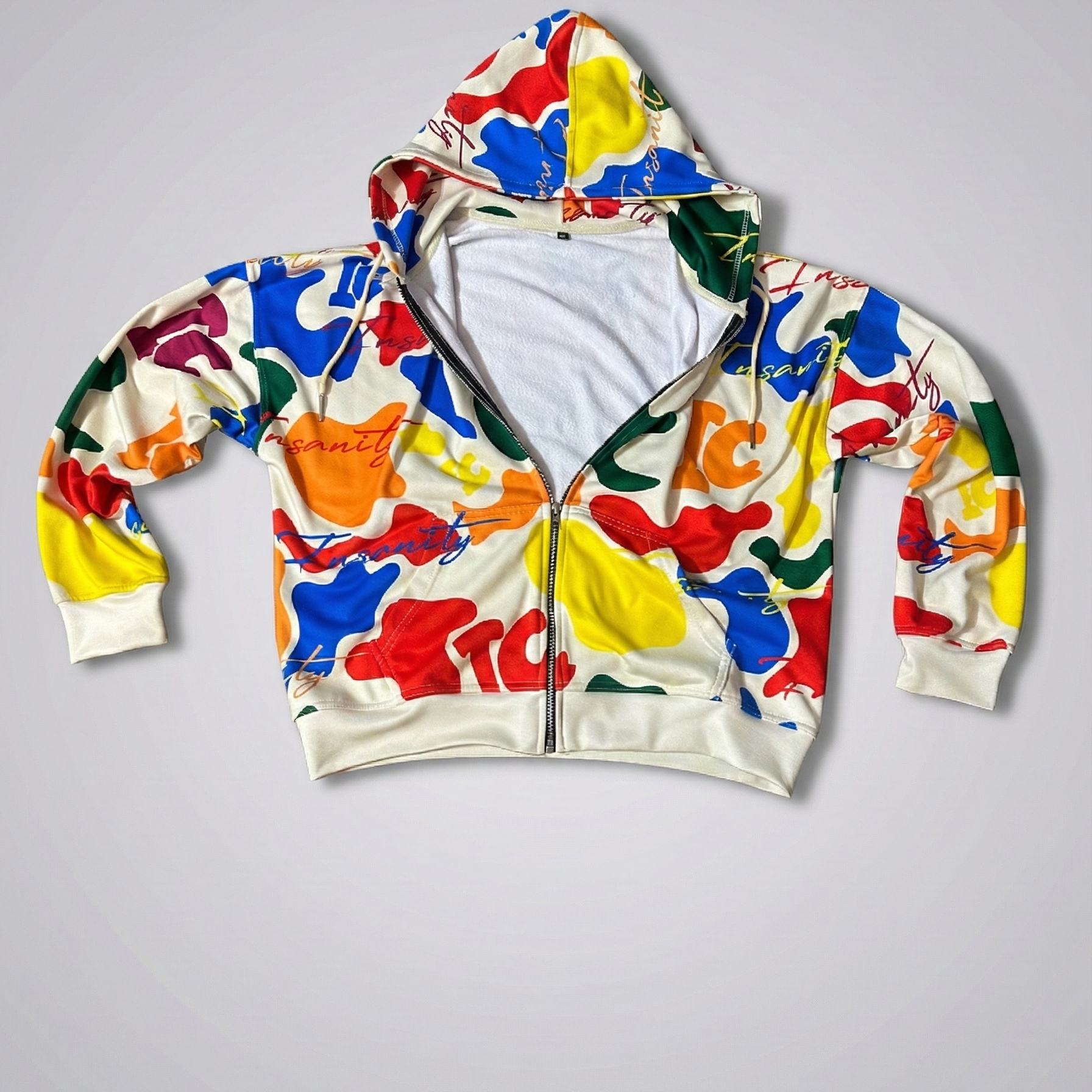 Color Camo Zip-up Hoodie