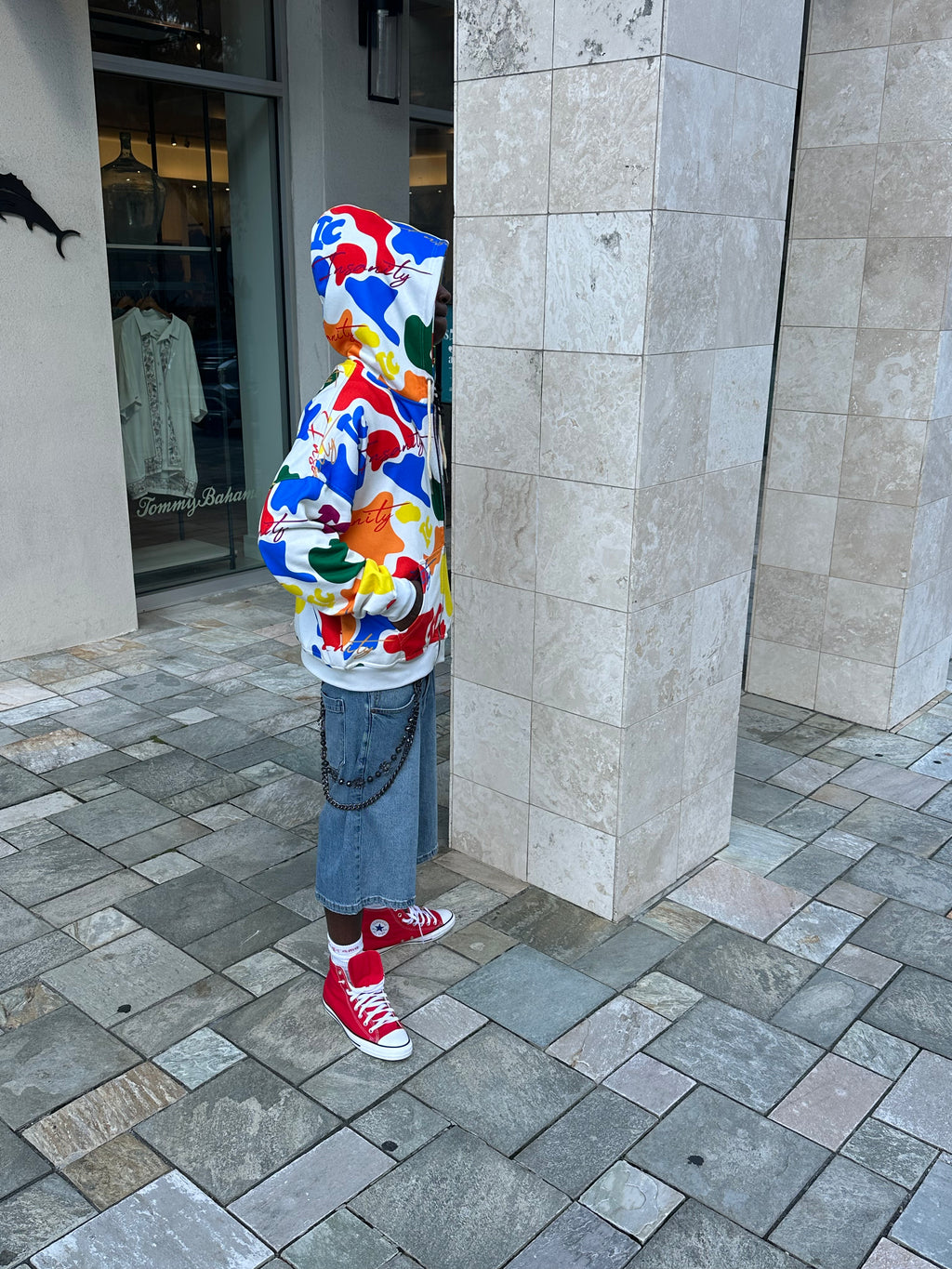 Color Camo Zip-up Hoodie